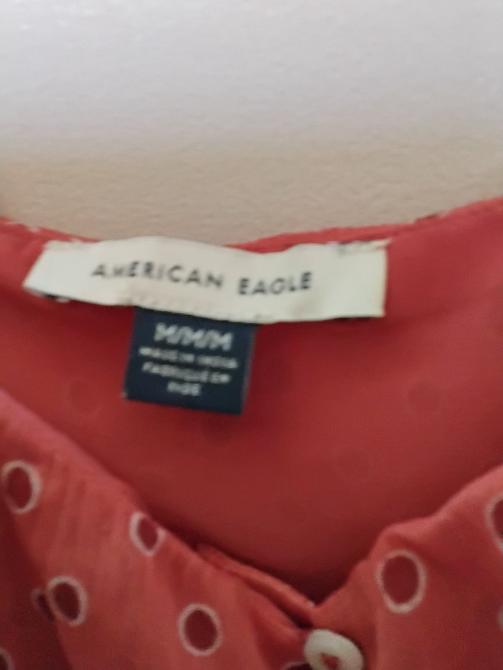 American Eagle‎ Outfitters Dusty Rose Eyelet Ruffle Camisole - Picture 3 of 3